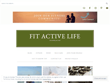 Tablet Screenshot of fitactivelife.com